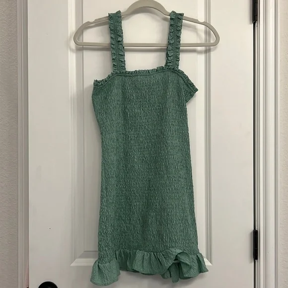 green emerald velvet dress The Main Attraction Olive Green Ribbed Casual Halter Cut-Out Thigh Sli   HOUSE OF MAGUIE